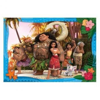 Puzzle Supercolor 104 pièces : Vaiana et ses amis