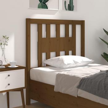 VidaXL Solid Wood Pine Headboard Honey Brown 106x4x100 cm