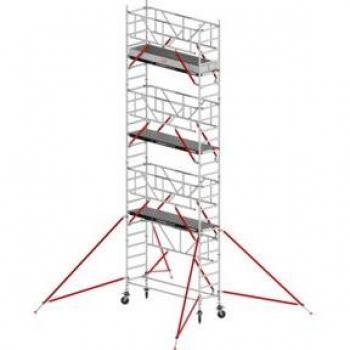 Altrex RS TOWER 51‑S 8,20 m Fiber‑Deck Plattform 0,75×1,85 m – Safe‑Quick Aluminium