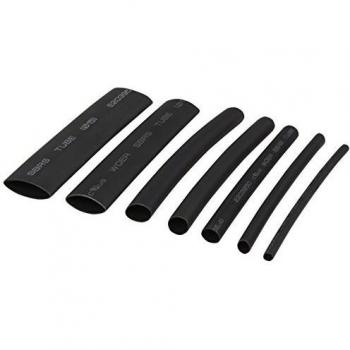 Schrumpfschlauchset MC POWER – 7 Stück, schwarz, Packung