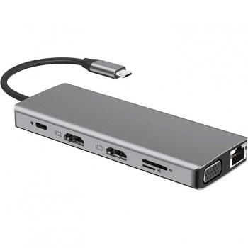 12-Port USB-C Hub with Dual 4K Support