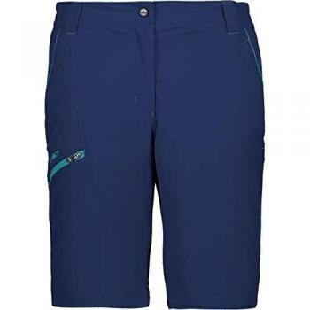 CMP Shorts de Nailon elásticos para Mujer, Protección Solar, Azul, 30T6606