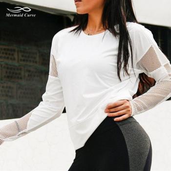 Hollow Back Quick Dry Long Sleeve T-Shirt for Women