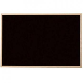 Tableau Noir Bi-Office avec Cadre en Bois Similaire au Hêtre et Mesurant 900 x 600 mm