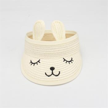 Sombrero de paja con protección solar para niños