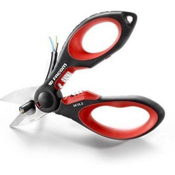 FACOM HEAVY DUTY ELECTRICIANS SCISSORS WITH HOLDER
