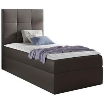 Letto Continentale Singolo Baltimore 180 Eco Pelle 100x200