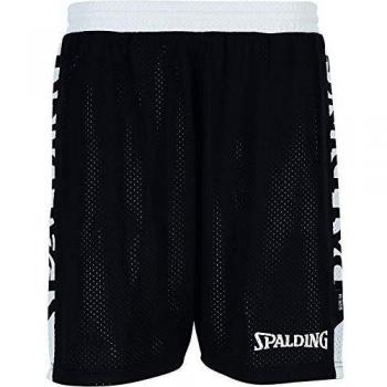 Spalding Womens Essential 4Her Shorts, Schwarz/Weiß, M