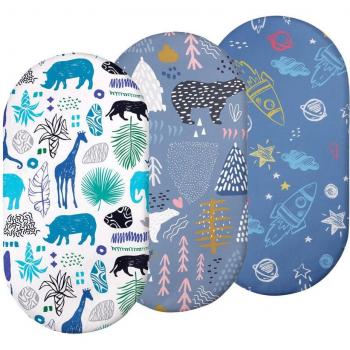 Unisex Baby Bassinet Sheet Set