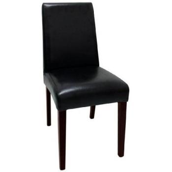 Bolero GF954 Dining Chair, Faux Leather, 940 mm Height, Black