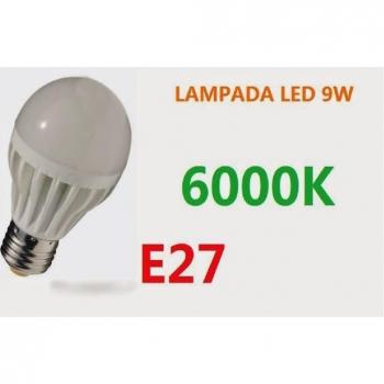 Lampadina E27 9W Globetto Luce Bianco Freddo