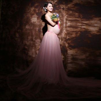 Atuendo Fotográfico Grande Talla Maternity Rosa