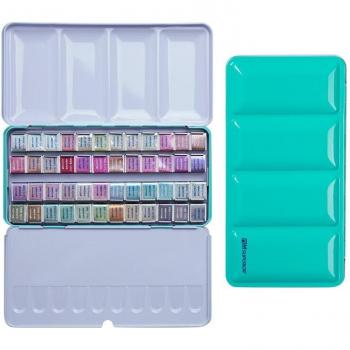 Tragbare metallische Aquarellfarben 12/24/48 Farben