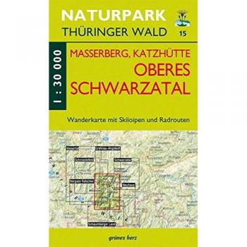 Wanderkarte Masserberg, Katzhütte, Oberes Schwarzatal 1:30.000