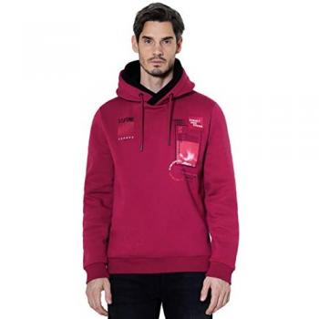 STREET ONE MEN Kapuzensweatshirt Sangria Rot XL