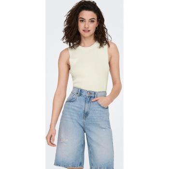 Top de Mujer Only Canalé Blanco