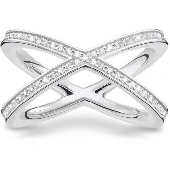 Anillo de plata Thomas Sabo con circonitas blancas