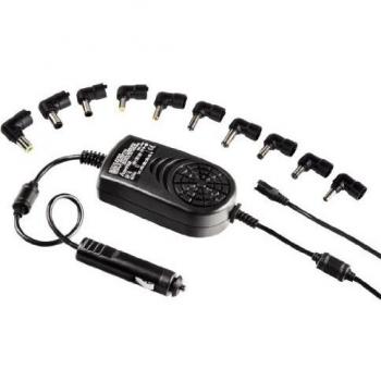 AutoNotebook Ladeadapter 120 W – Kfz-Anschluss, einstellbare 15–24 V, 10‑faches Netzgerät (schwarz)