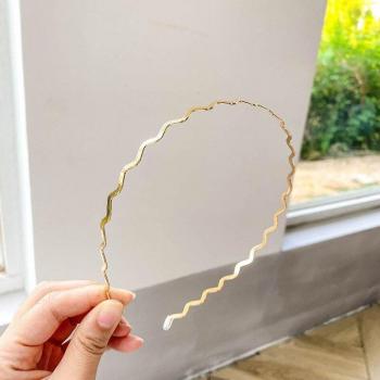 Diadema de Onda de Metal para Mujer y Niña