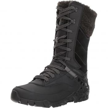 Merrell Aurora Tall Ice+ Waterproof, Botas de Senderismo Altas para Mujer, Negro