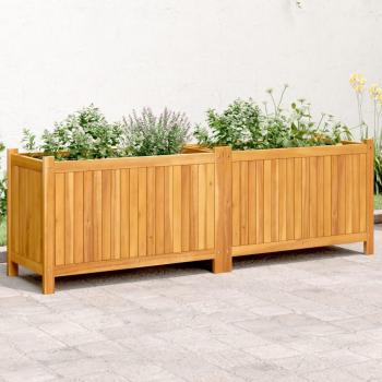 Lit de fleurs suspendu en acacia, pot de jardin 366442