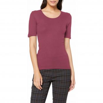 LIVING CRAFTS Nachhaltiges Damen Kurzarm-Shirt – Bio Baumwolle, Rot