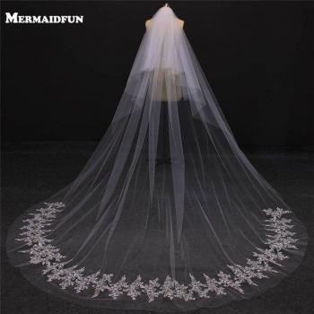 Voile de mariée à paillettes brillantes