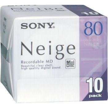 Sony MiniDisc 10MDW80CRX confezione da 10