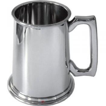 Estaño I LUV LTD 2 Pintas – Jarra con Mango Cuadrado, Ideal para Regalos