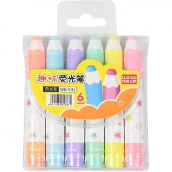 6 Pcs Kawaii Highlighter Markers