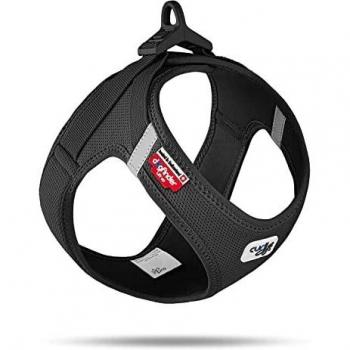 Curli Black Air‑Mesh Vest Harness (S) with Clasp