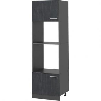 R-Line Armoire micro-ondes 60 cm Béton noir Vicco