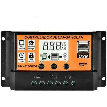 40A Auto Solar Charge Controller LCD Dual USB