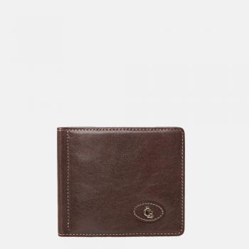 Castelijn & Beerens 10.5 cm Brown Leather Wallet with RFID Shield