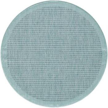 Allotapis Tapis plat minimaliste Rocco bleu 140x200