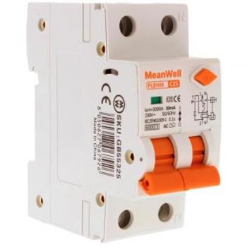 Rcbo Interruttore Magnetotermico Differenziale Tipo AC Curva C 1P+N 25A 30mA 6000A IP20 IEC61009-1