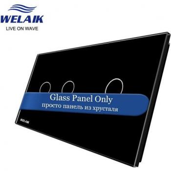Controlador Táctil Welaik Pared Negra y Blanca 2 Gang