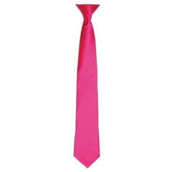 Herren Satin-Clip-Krawatte in Kastanie von Premier Colours