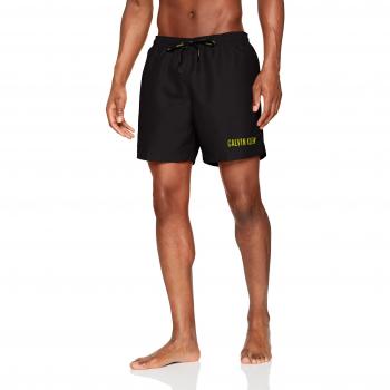 Calvin Klein Medium Double WB, Boxer Homme, Noir, Moyen