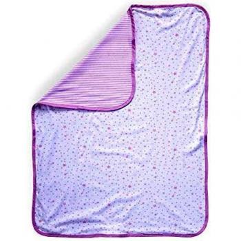 Clair de Lune Nursery Pram Coverlet (Pink featuring Stars and Stripes)