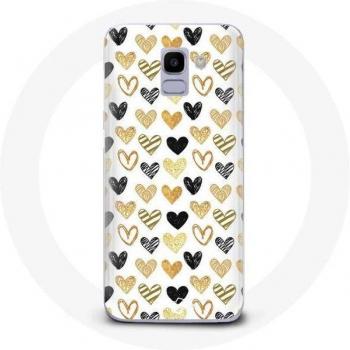 Samsung Galaxy A6 2018 Heart Print Case