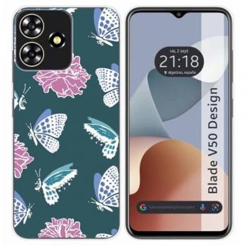 Funda de Silicona para Zte Blade V50 Design 4G con Diseño de Flores y Dibujos
