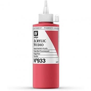 AV Studio Acrylic: 200 ml Flame Red Fluorescent
