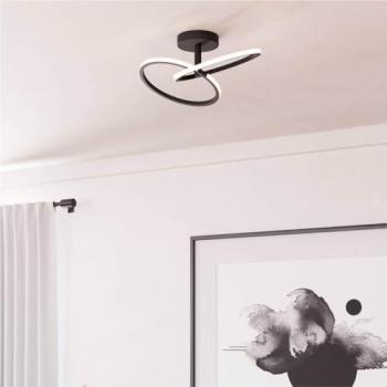 Midnight LoopLED Black Ceiling Fixture