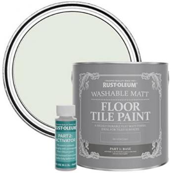 Green Sage Mist Floor Paint, Washable Matte Finish – 2.5 L