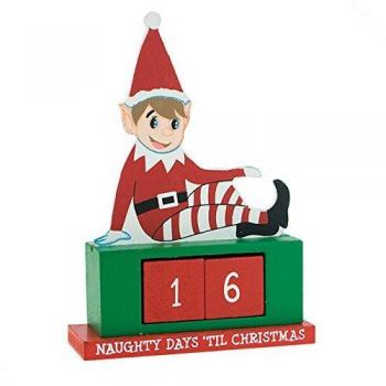 Elf Antics Wooden Countdown