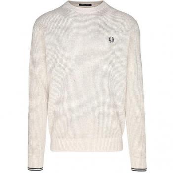 Fred Perry Herrenpullover in Cremefarbe Größe XXL
