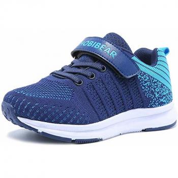 Mitudidi Sneaker 32 Kinder Hallenschuhe Jungen Mädchen Atmungsaktiv Blau
