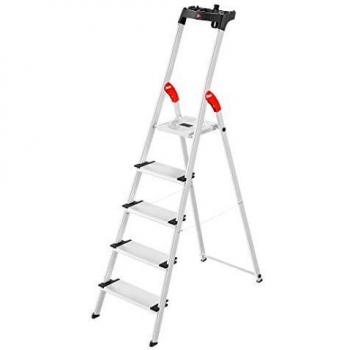 Hailo 532090 Escalera de tijera de peldaños planos