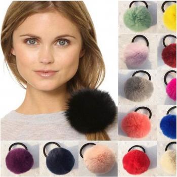 Pelliccia Colorata PonPon Elastic Palla
